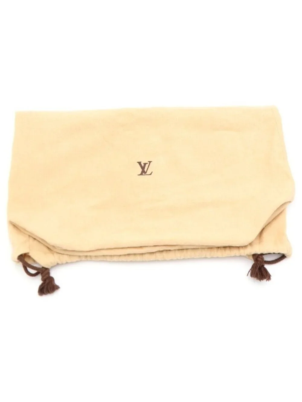 Louis Vuitton Monogram Deauville Handbag Brown Leather Gold